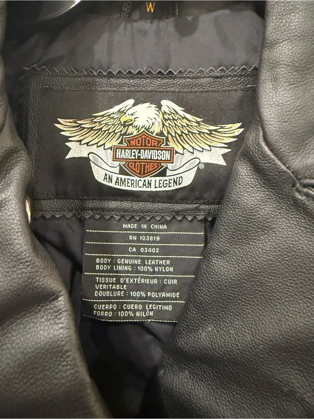 Harley-Davidson Women’s Large Genuine Leather Fringe Motorcycle Jacket